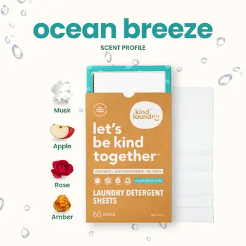Laundry Detergent Sheets - Ocean Breeze 60 Loads